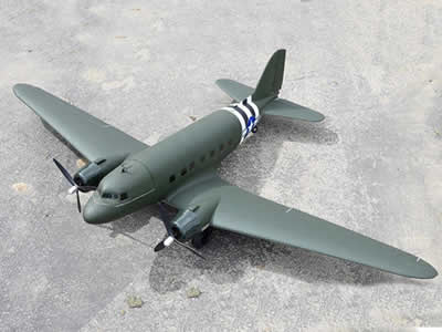 Dynam C-47 Skytrain Green V2 1500mm (59 inch) Wingspan PNP  RC airplane