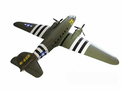 Dynam C-47 Skytrain Green V2 1500mm (59 inch) Wingspan PNP  RC airplane