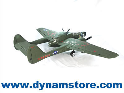 Dynam P61 GREEN 1500mm Black Widow PNP RC Airplane 