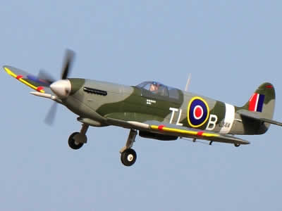 Dynam Spitfire 1200mm V3 RC Plane Warbird with Flaps  RC Airplane