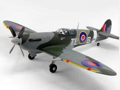 Dynam Spitfire 1200mm V3 RC Plane Warbird with Flaps  RC Airplane