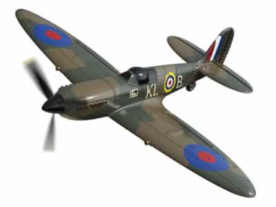 Dynam Spitfire 4ch 400mm Brushed w/Gyro EPP RTF Trainer Aircraft