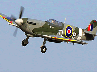 DYNAM SPITFIRE MKIX WITH RETRACTS 1200MM PNP RC airplane