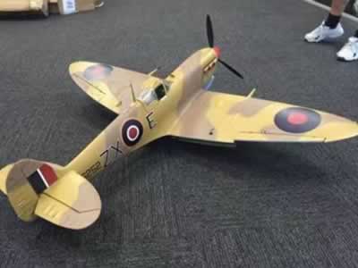 Dynam Spitfire Super Scale 1450mm ETO Scheme Warbird PNP RC Airplane