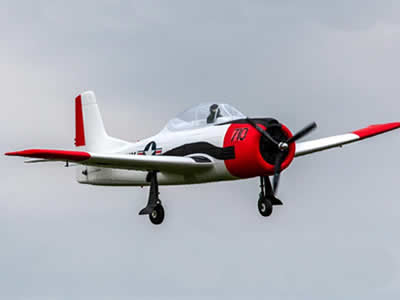 Dynam T-28 Trojan Red V2 1270mm (50 inch) Wingspan PNP RED RC airplane